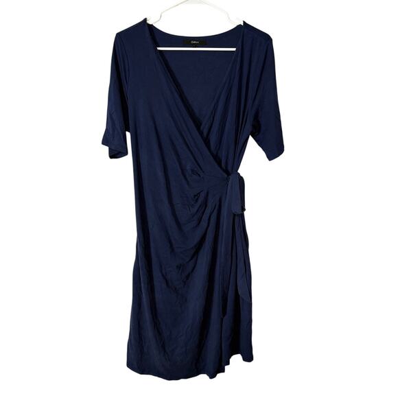 Quince Tencel Jersey Maternity & Nursing Wrap Dress Size Large - Picture 1 of 8